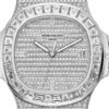 fd61f9e0ee28bbd053272f2d7f3c30a07927c04f Patek Philippe Nautilus Date, Sweep Seconds Watch, 18k White Gold and 1,343 diamonds: ~18.73 ct., 40mm, Ref# 5719/10G-010