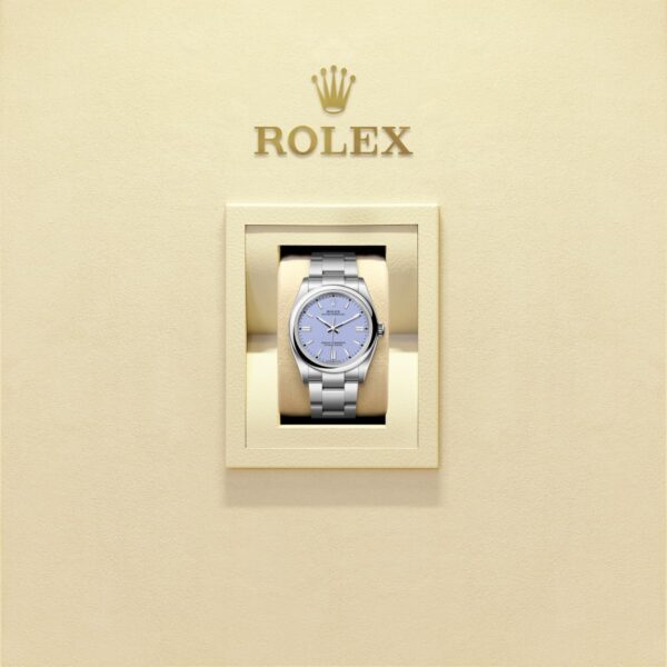 Unworn 2025, Rolex Oyster Perpetual, Oystersteel 36mm, Lavender dial, Domed Oyster, Ref# 126000-0013, box and papers